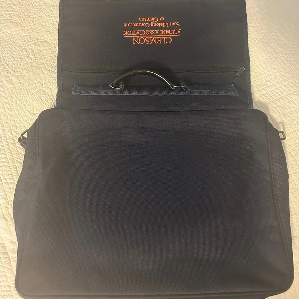 Navy Messenger Bag clemson university